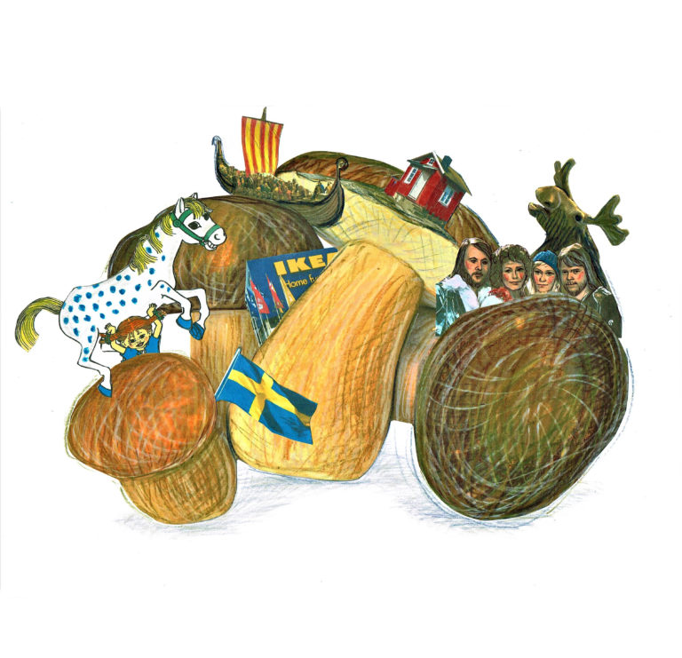 Zuckerkuchen. Illustration: Eugenia Longinova.